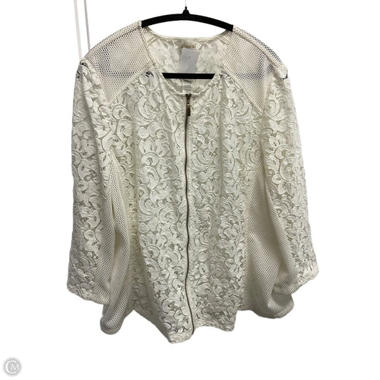 Jacket Other By Chicos In White, Size: Xl