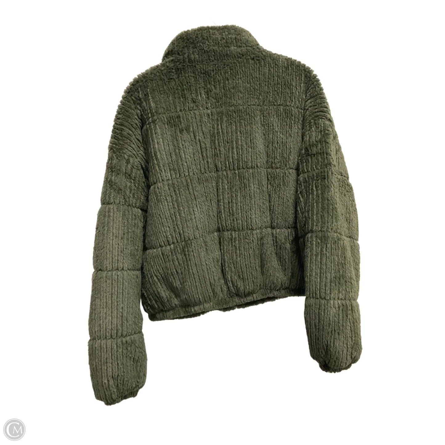 Coat Faux Fur & Sherpa By Wild Fable In Green, Size: S