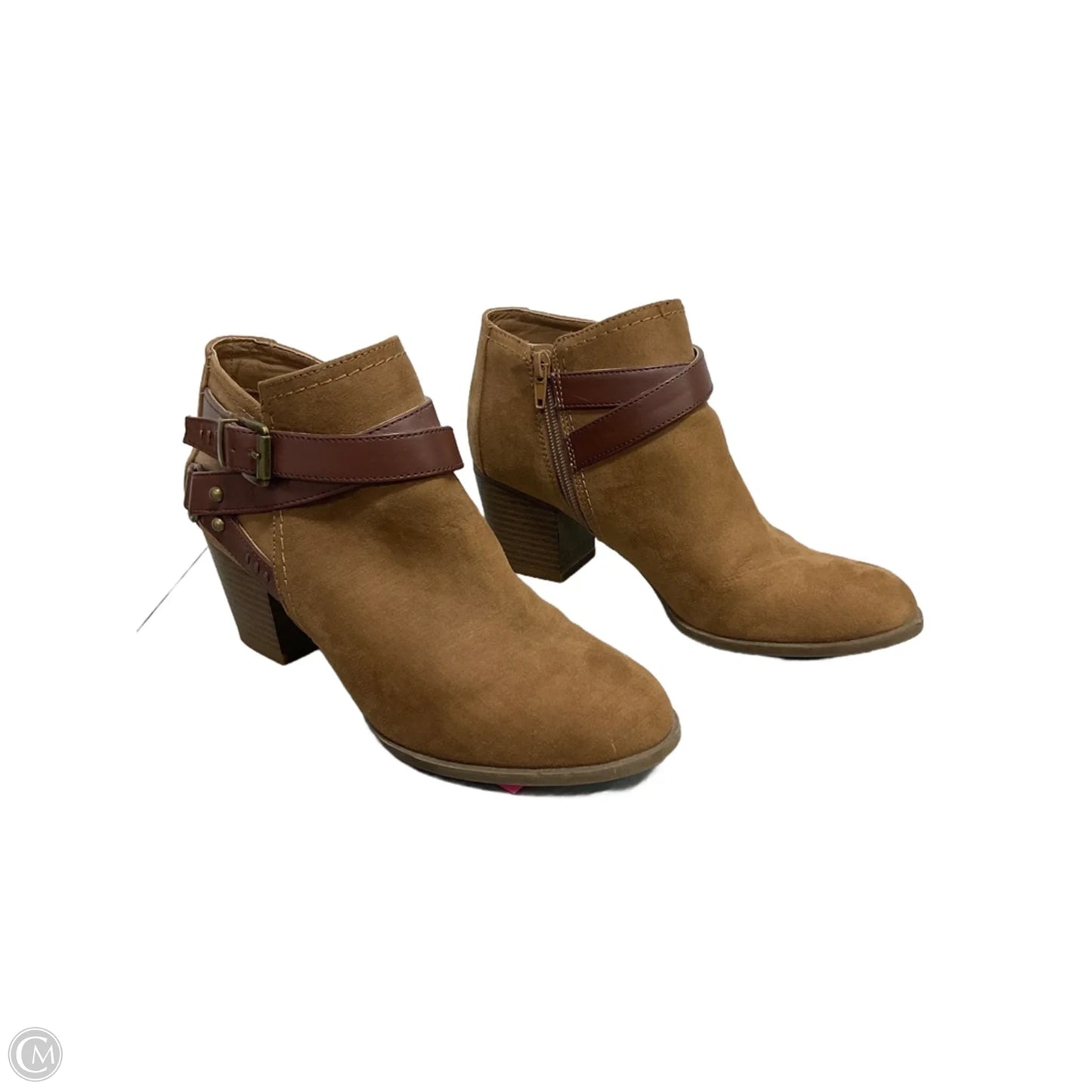 Boots Ankle Heels By Indigo Rd In Tan, Size: 8.5