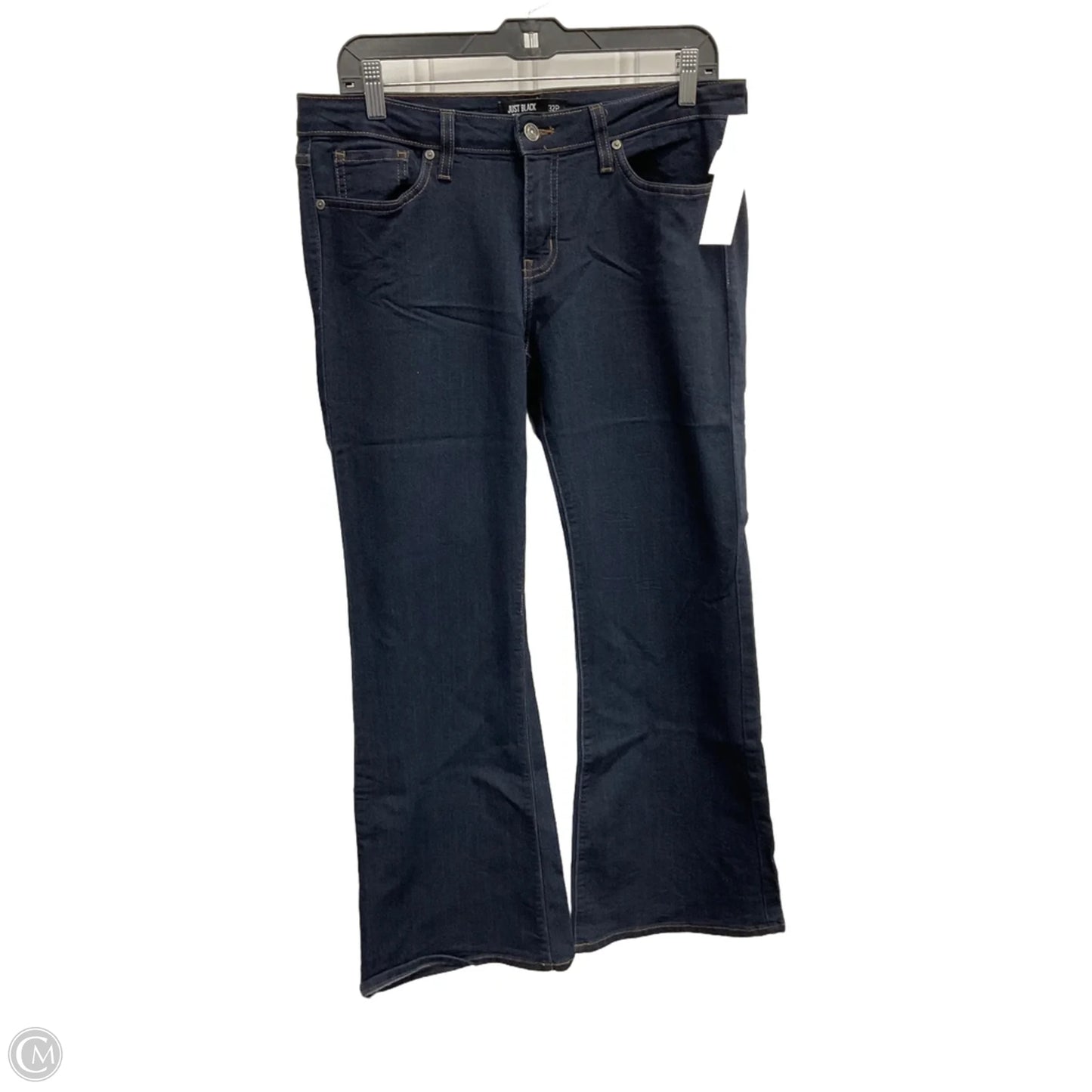 Jeans Boot Cut By Just Black In Blue, Size: 14p