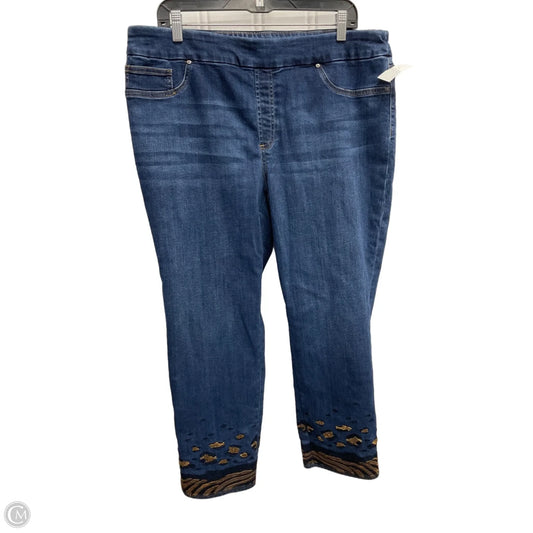 Jeans Jeggings By Chicos In Blue, Size: 16