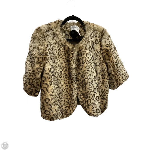 Jacket Faux Fur & Sherpa By Sisters In Animal Print, Size: Xl