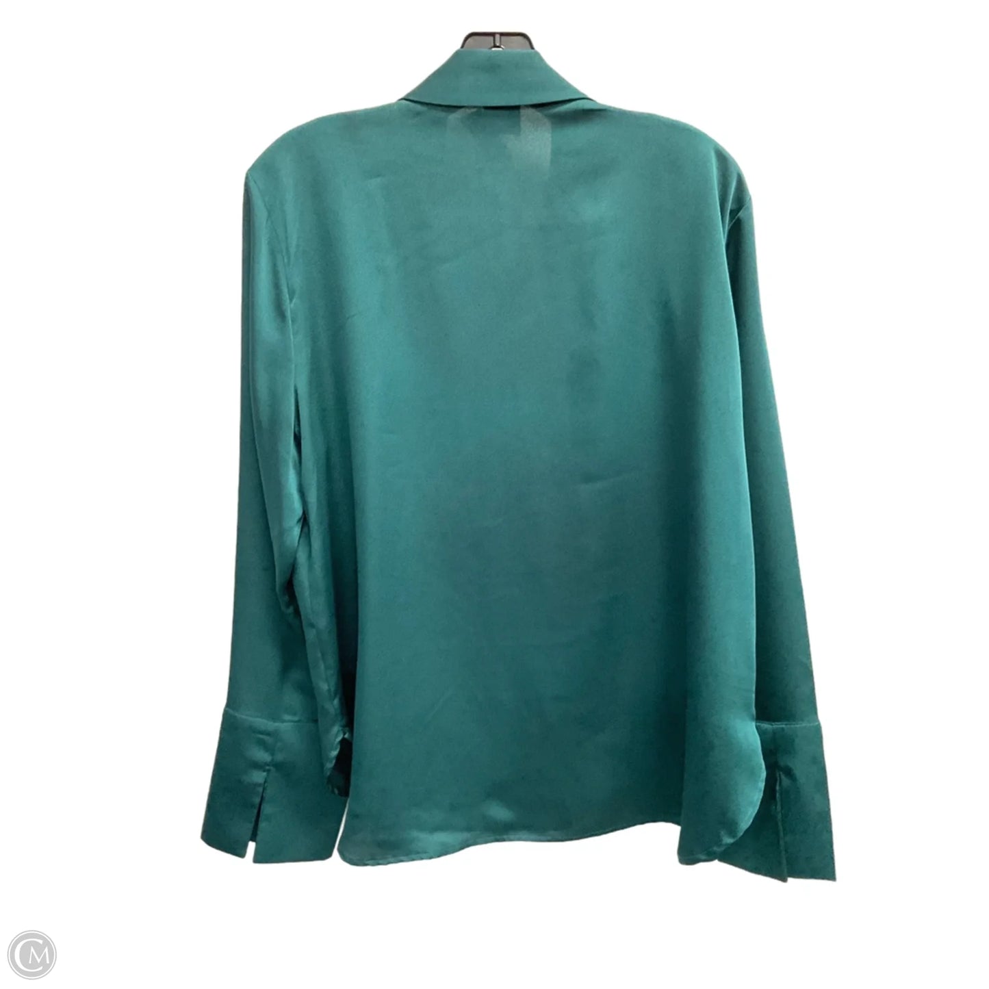Blouse Long Sleeve By Anne Klein In Teal, Size: L