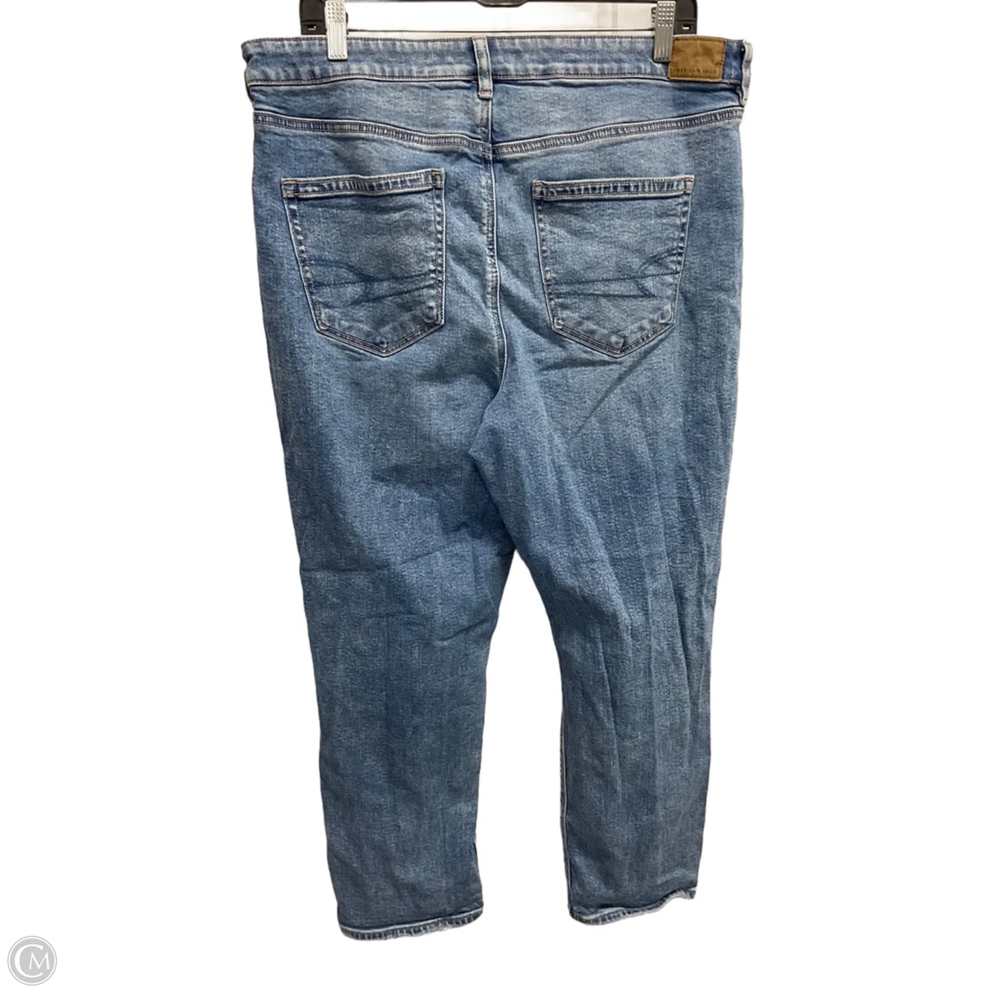 Jeans Straight By American Eagle In Blue, Size: 16