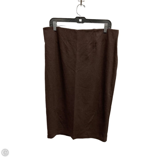 Skirt Maxi By Prologue In Brown, Size: Xl