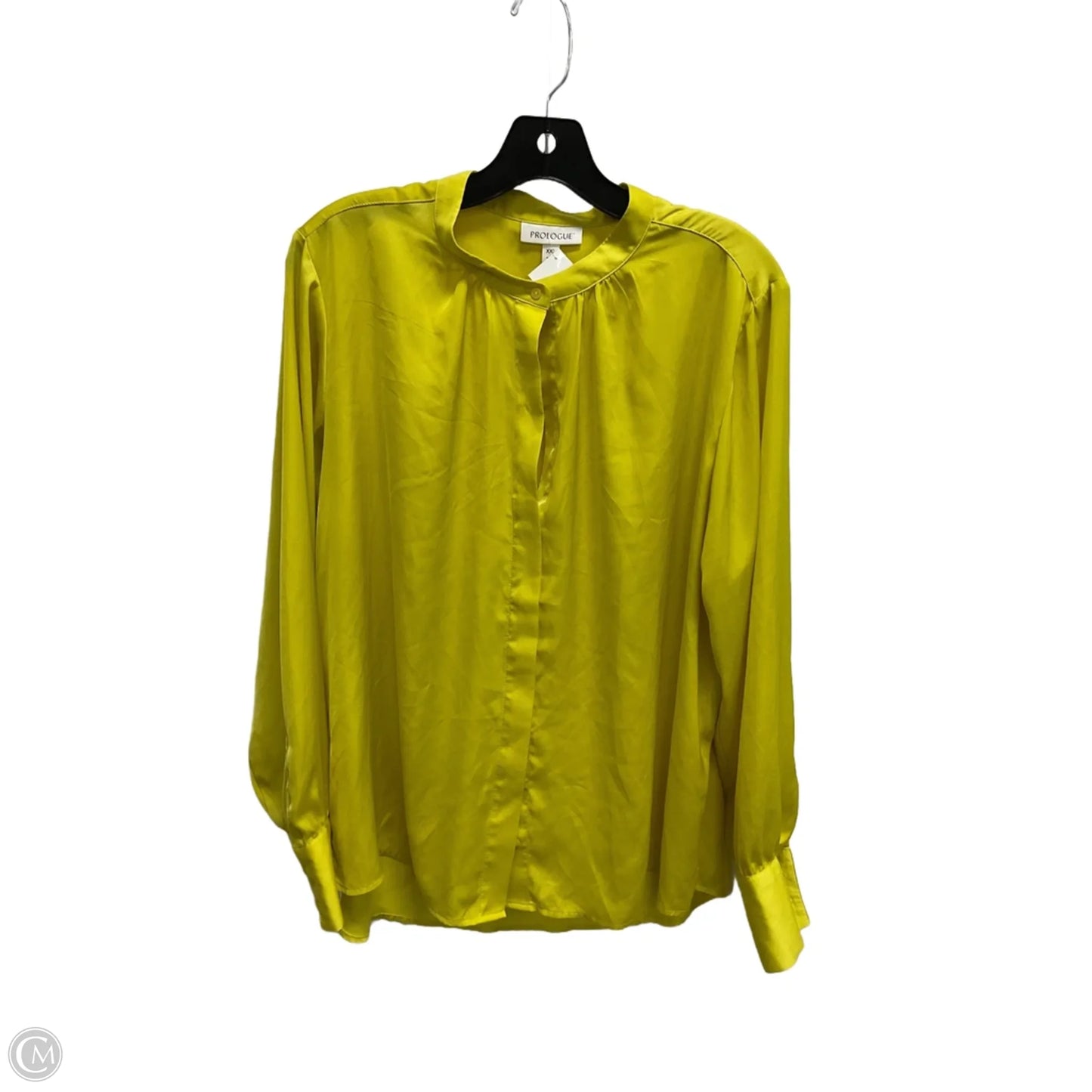 Top Long Sleeve By Prologue In Yellow, Size: Xxl