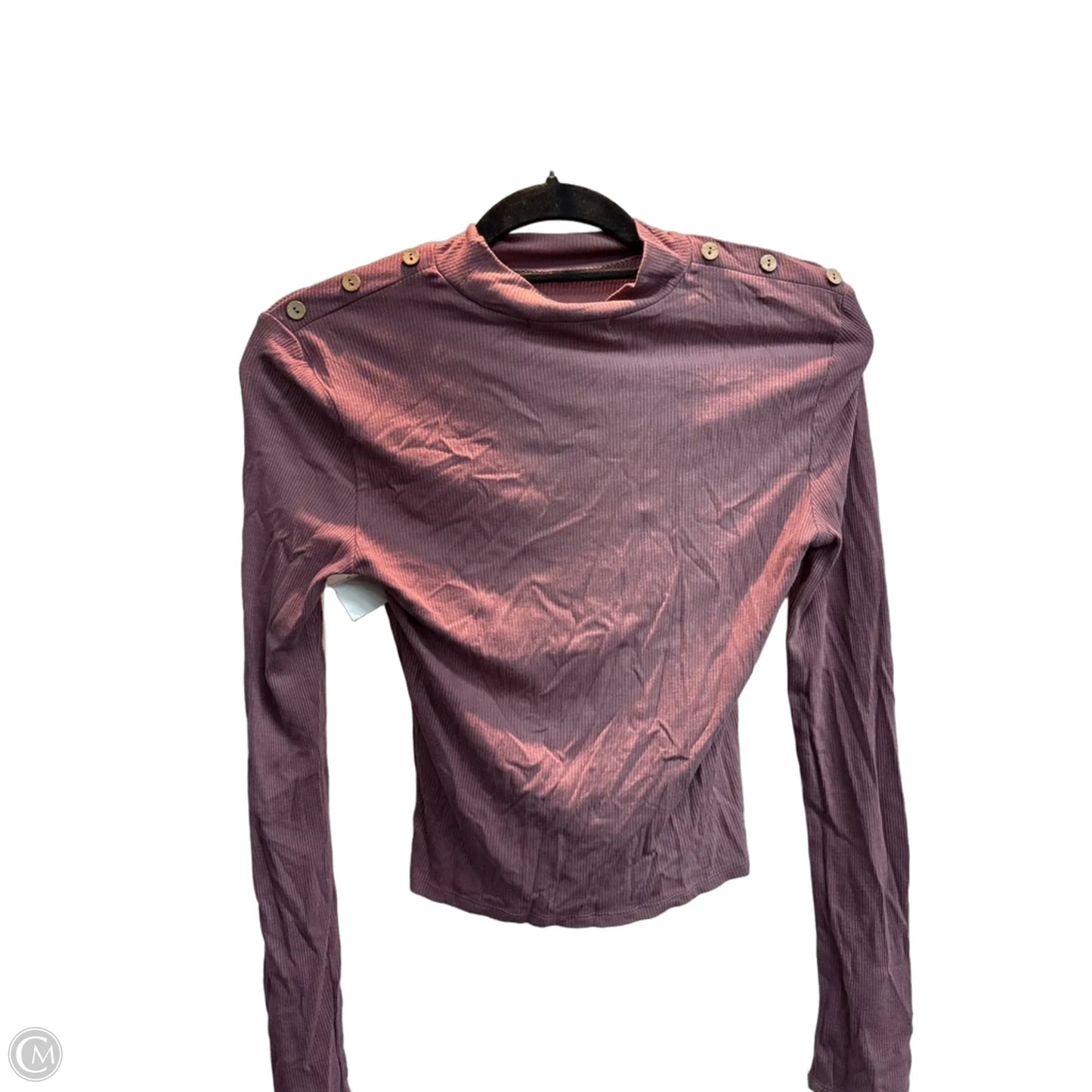 Top Long Sleeve Basic By Active Usa In Mauve, Size: S