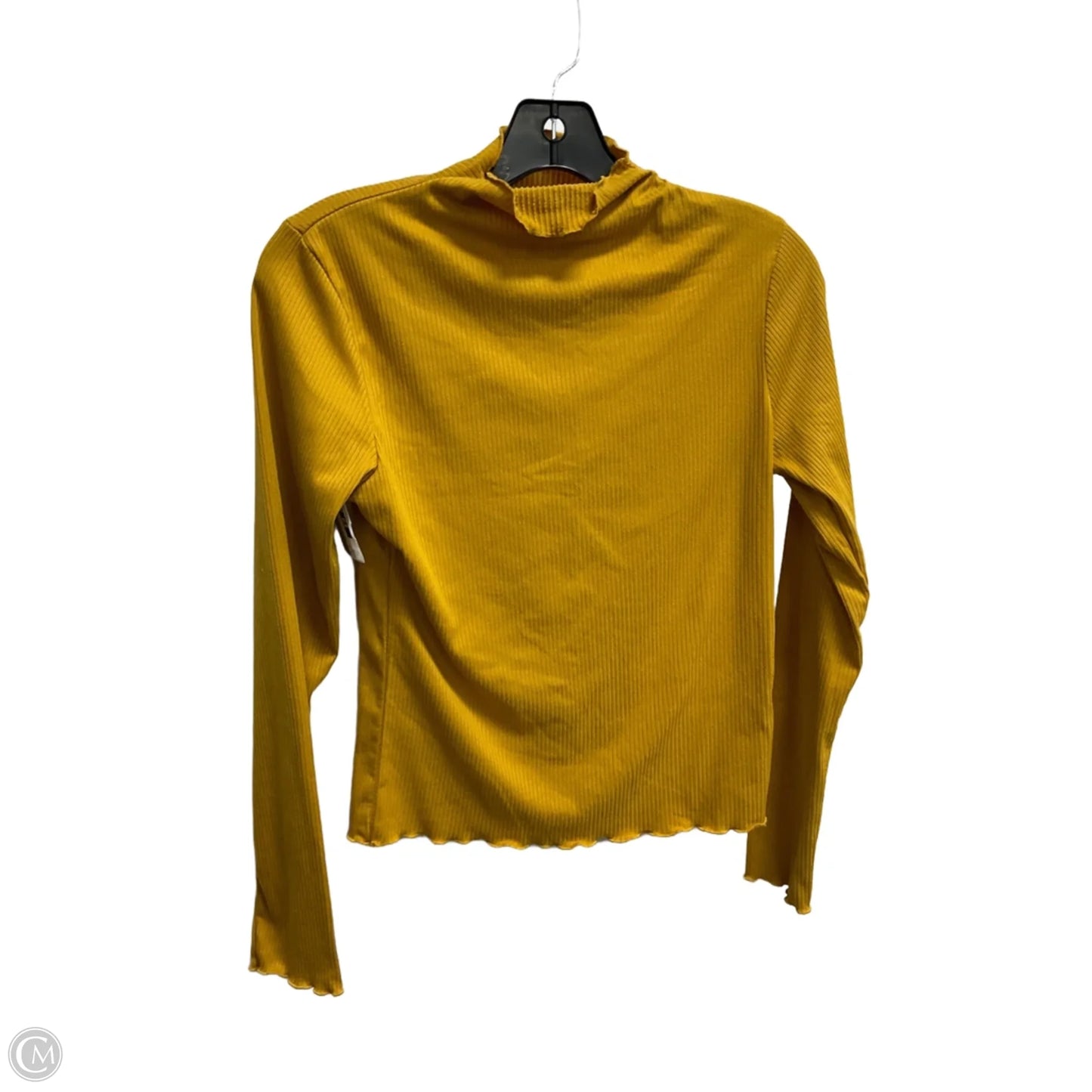 Top Long Sleeve Basic By Clothes Mentor In Yellow, Size: M