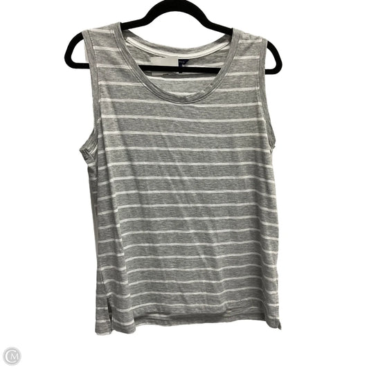 Top Sleeveless By Nautica In Striped Pattern, Size: L