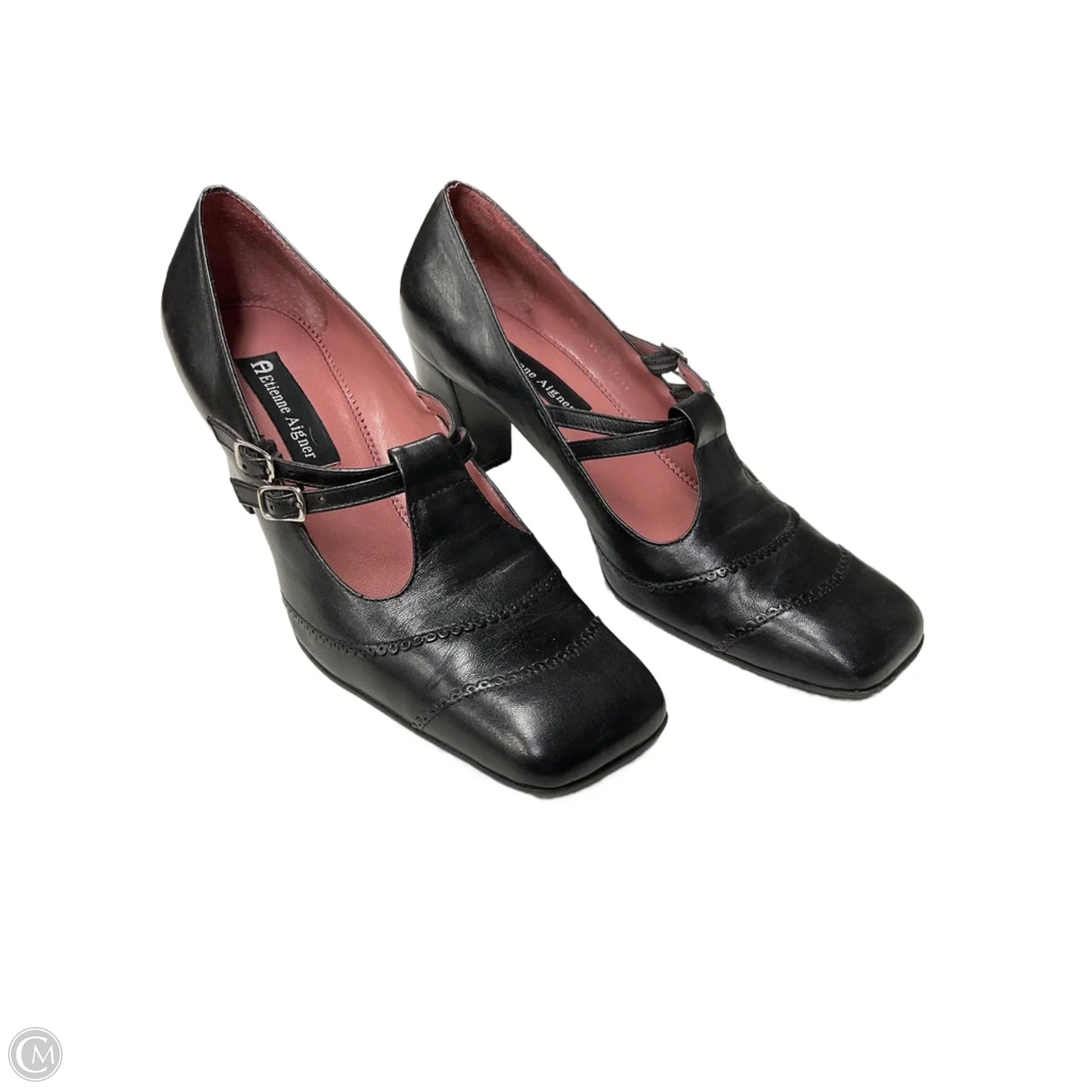 Shoes Heels Block By Etienne Aigner In Black, Size: 7.5