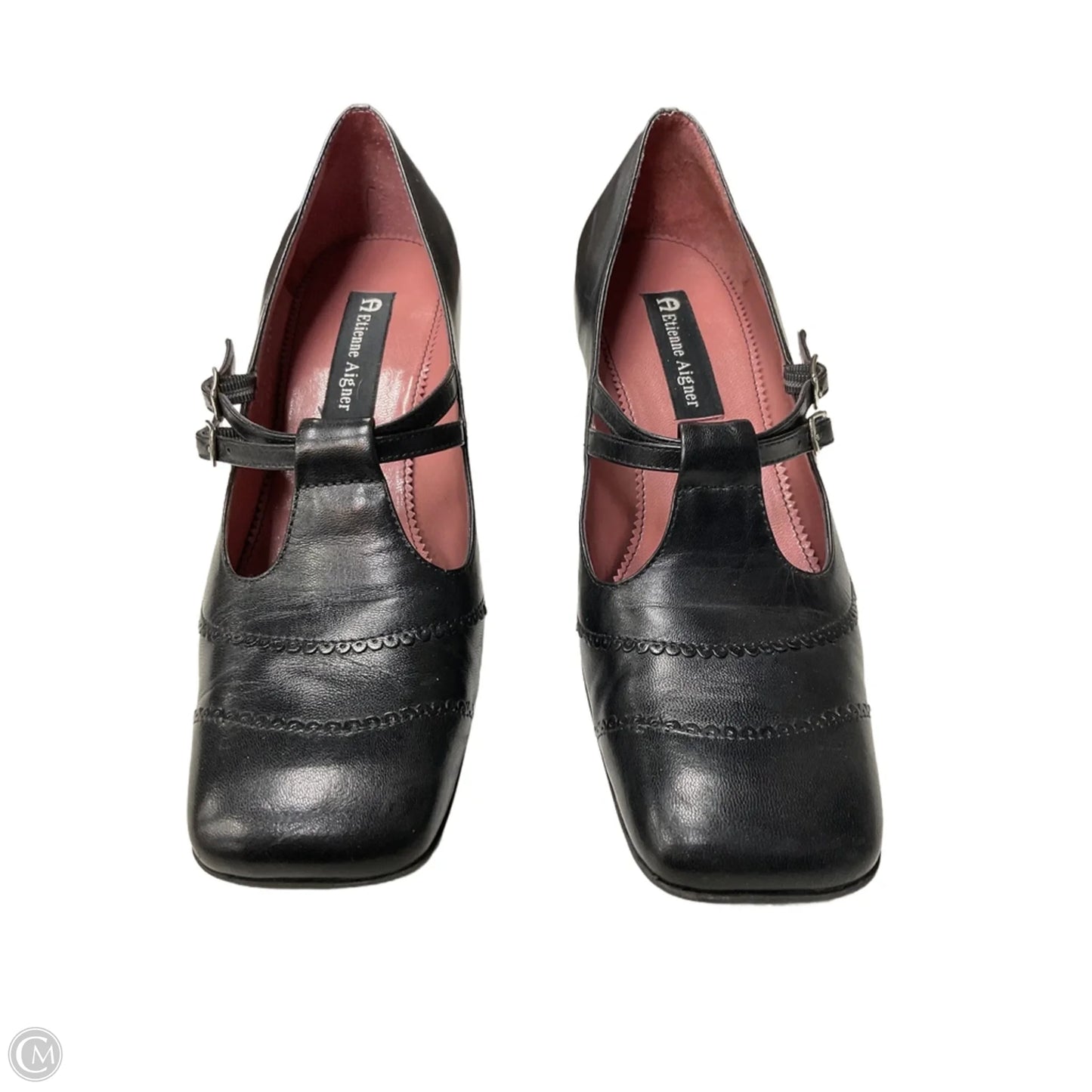 Shoes Heels Block By Etienne Aigner In Black, Size: 7.5