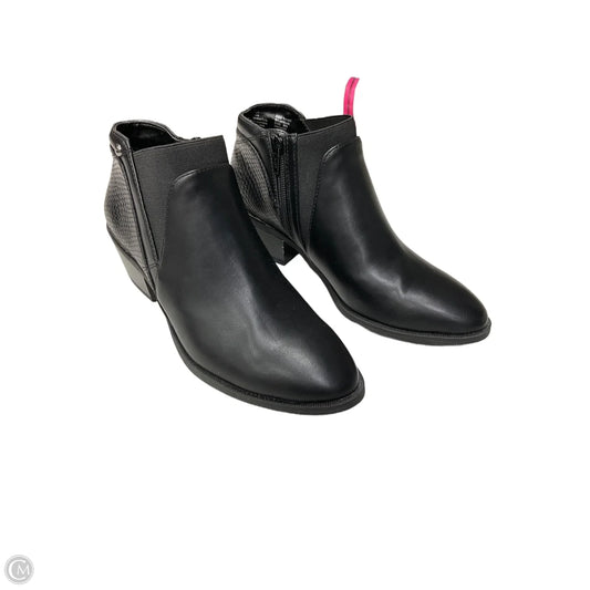 Boots Ankle Heels By Simply Vera In Black, Size: 6