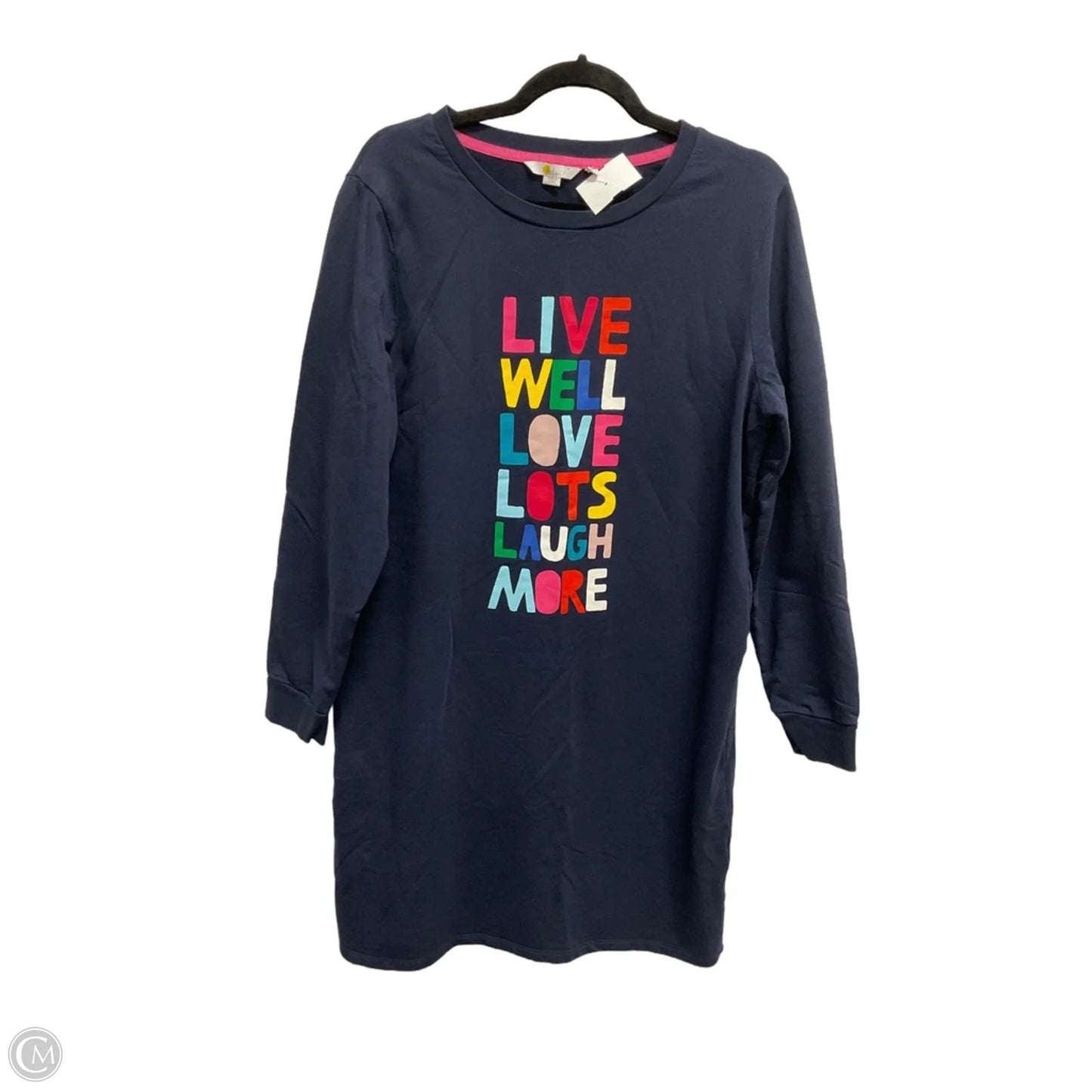 Dress Casual Midi By Boden In Navy, Size: L