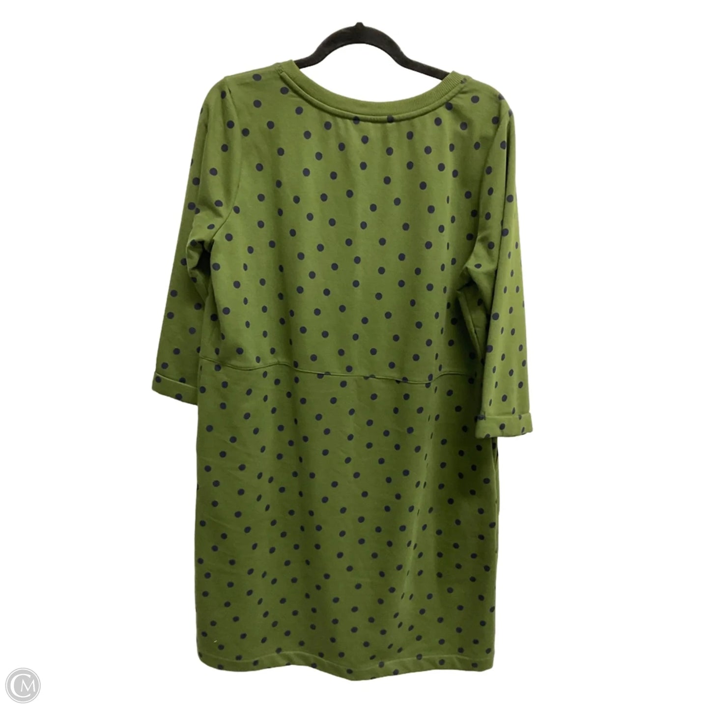 Dress Casual Midi By Boden In Blue & Green, Size: L