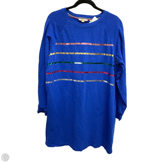 Dress Casual Midi By Boden In Striped Pattern, Size: L