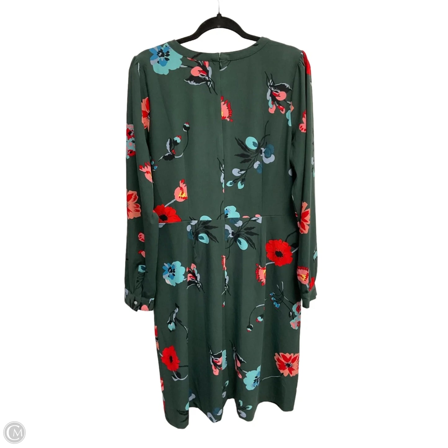 Dress Casual Midi By Loft In Floral Print, Size: L