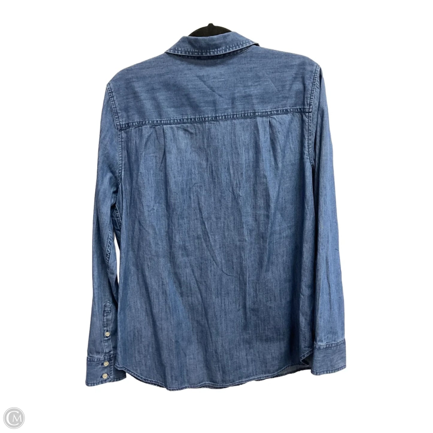 Top Long Sleeve By Talbots In Blue, Size: L