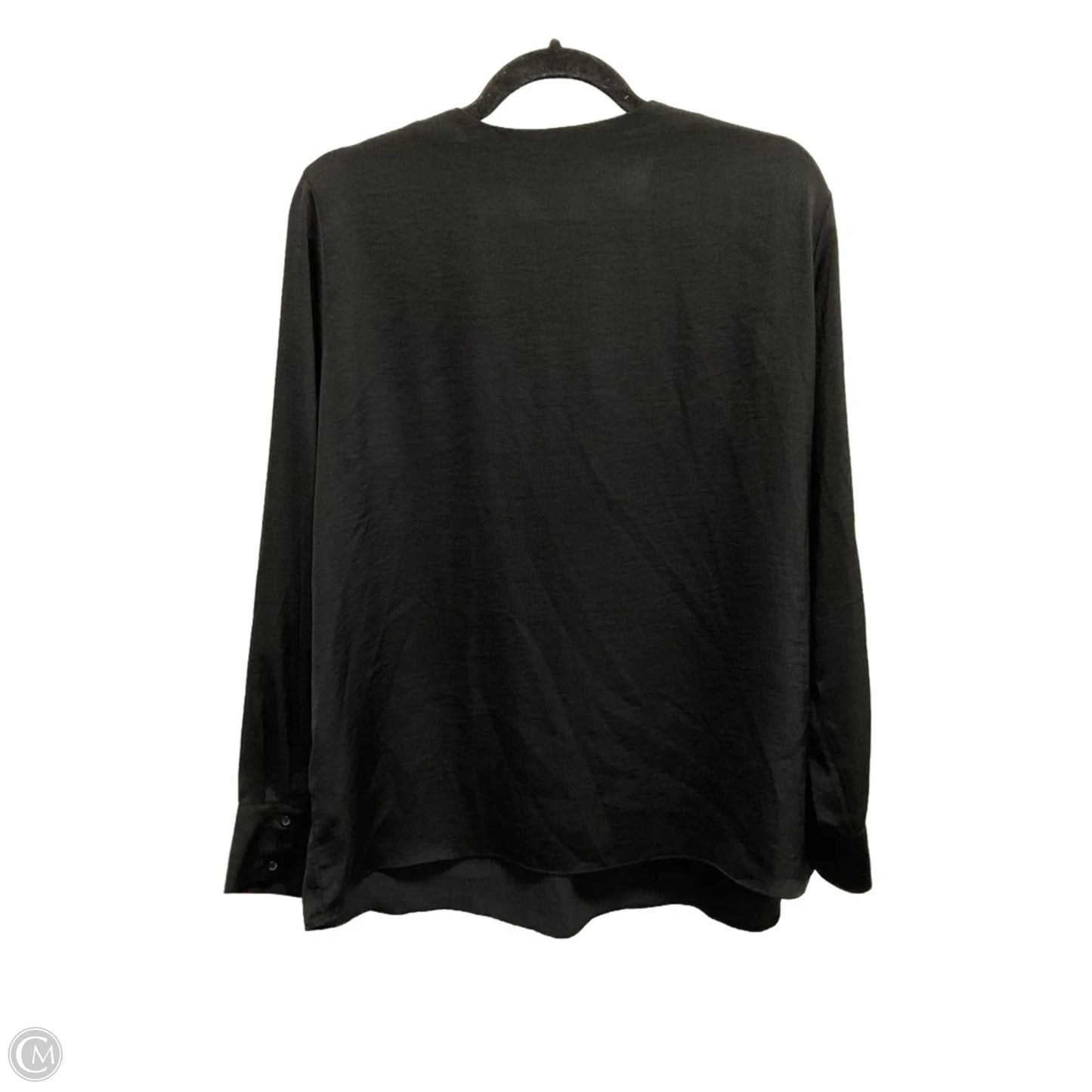 Blouse Long Sleeve By Banana Republic In Black, Size: L