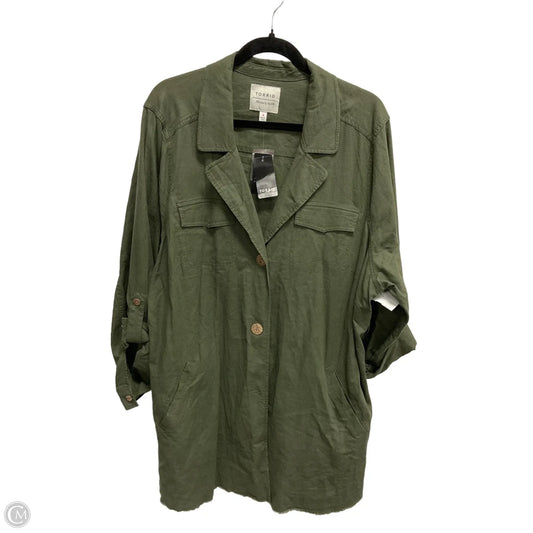 Jacket Other By Torrid In Green, Size: 3x