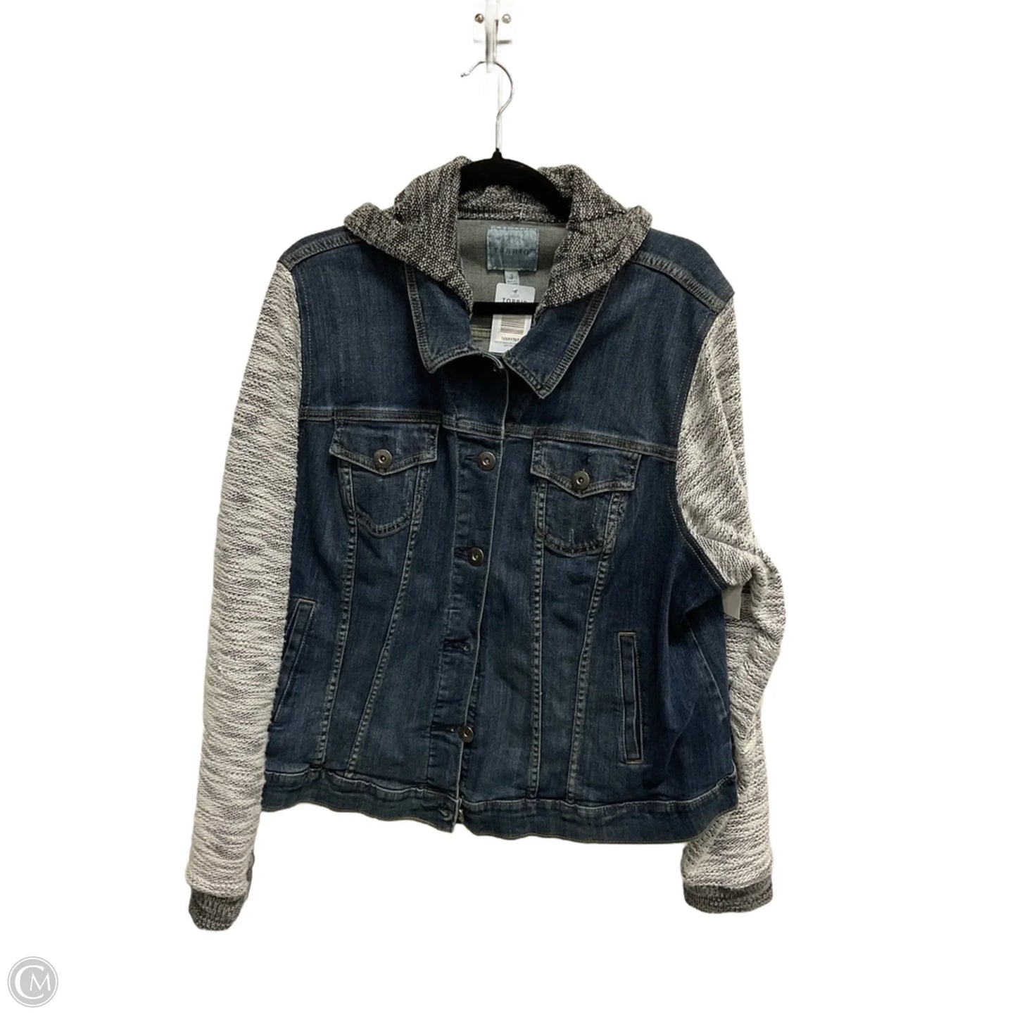Jacket Denim By Torrid In Blue, Size: 3x