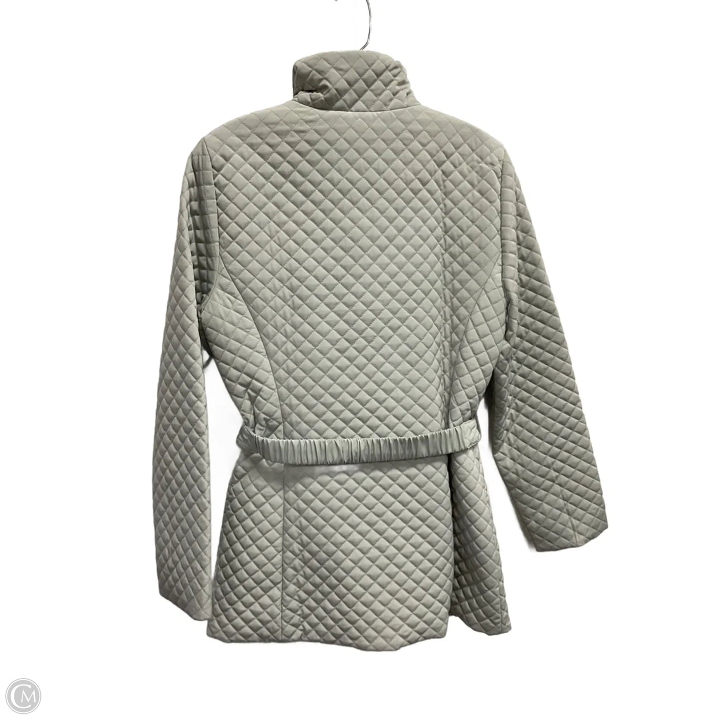 Jacket Puffer & Quilted By Calvin Klein In Grey, Size: S