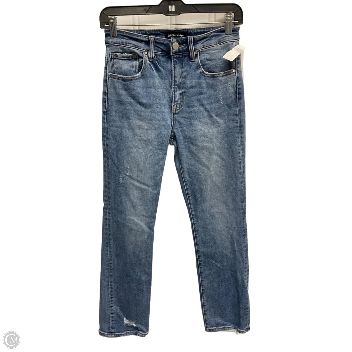 Jeans Straight By Risen In Blue, Size: 4