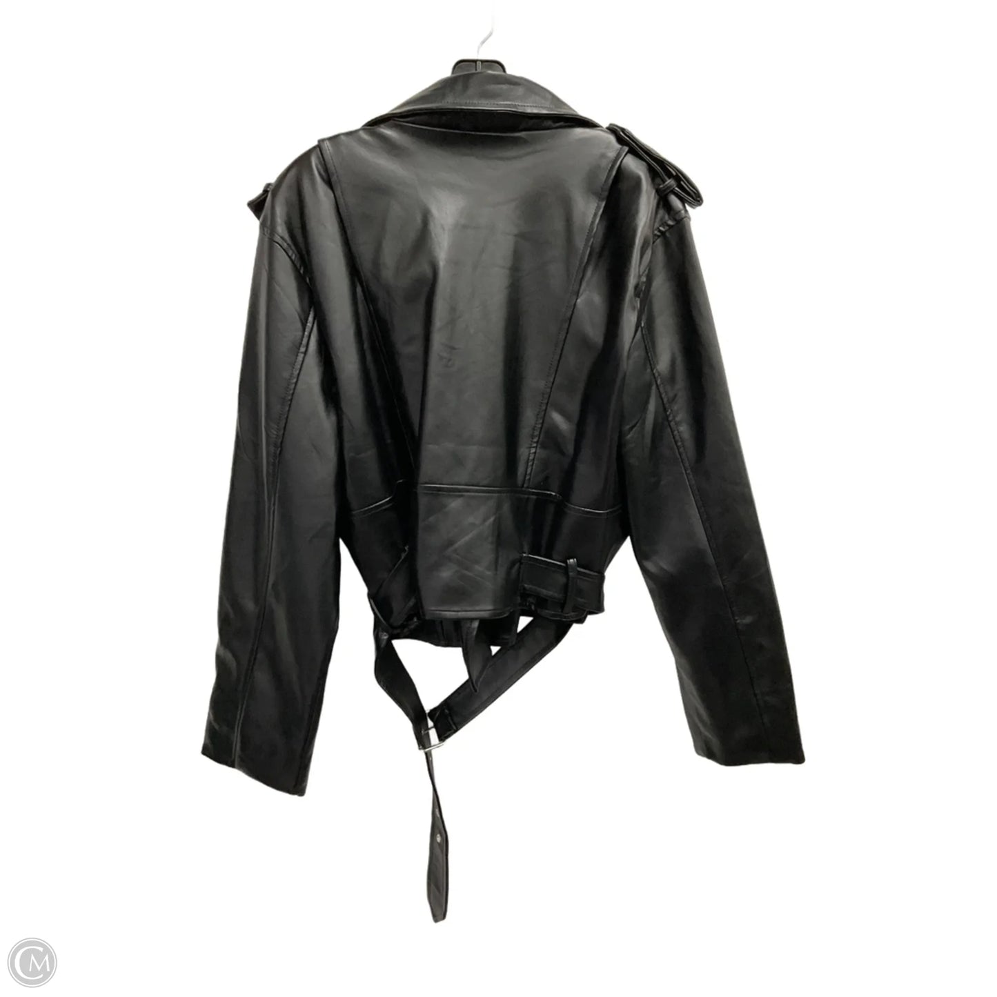 Jacket Moto By Olivaceous In Black, Size: M