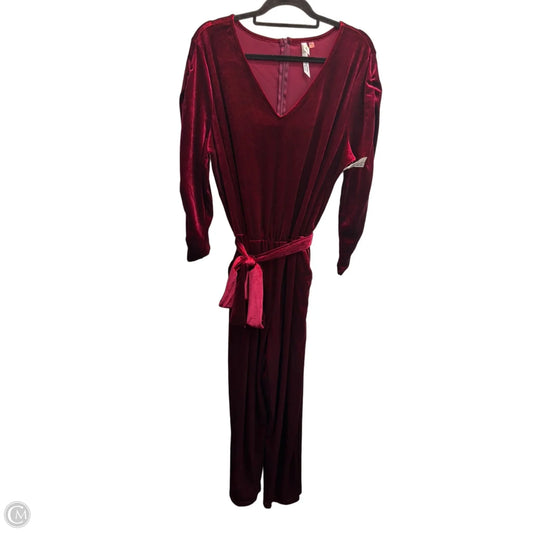 Jumpsuit By Ny Collection In Maroon, Size: 2x
