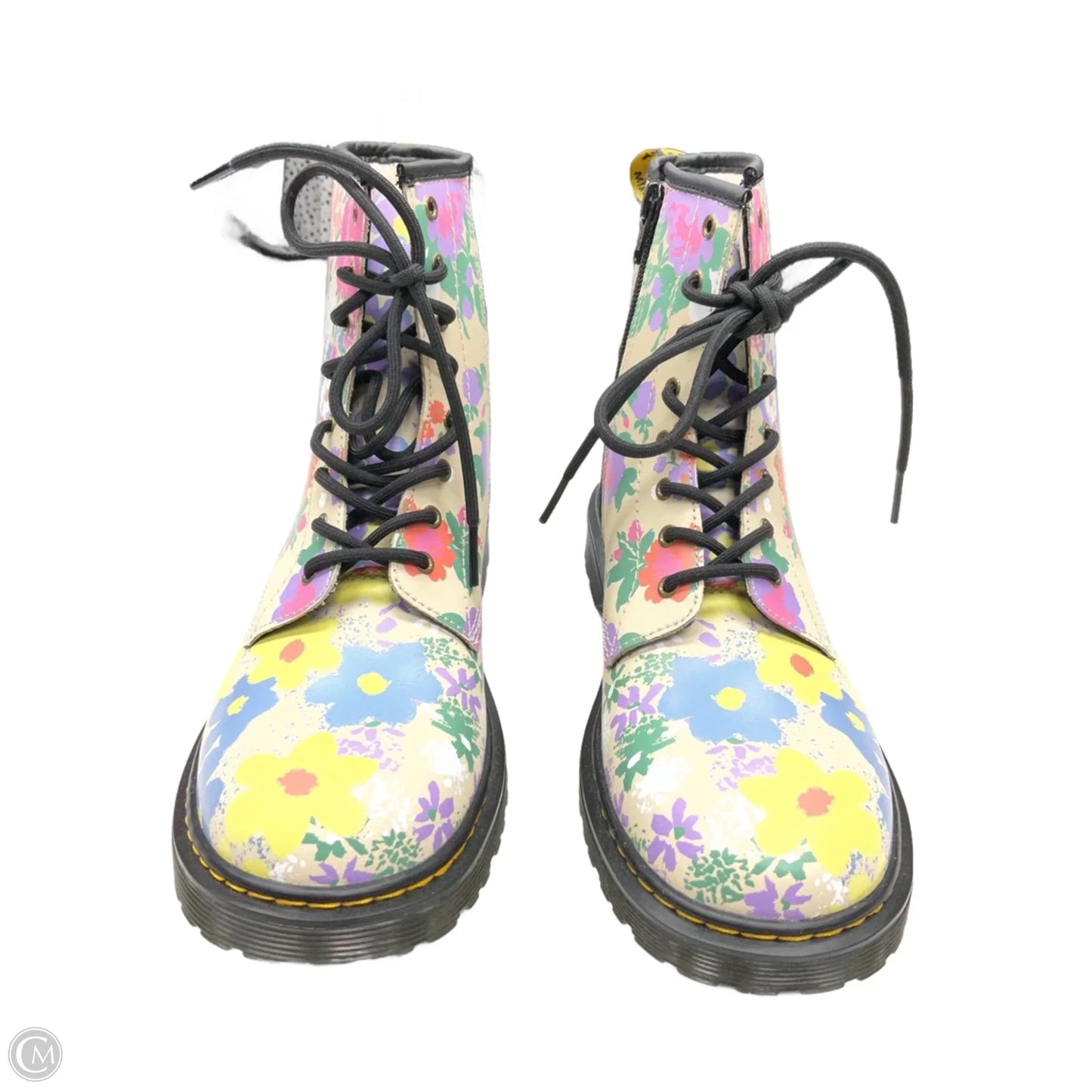 Boots Combat By Dr Martens In Floral Print, Size: 7