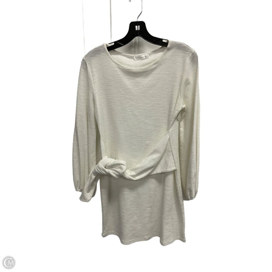 Dress Casual Midi By Clothes Mentor In White, Size: M