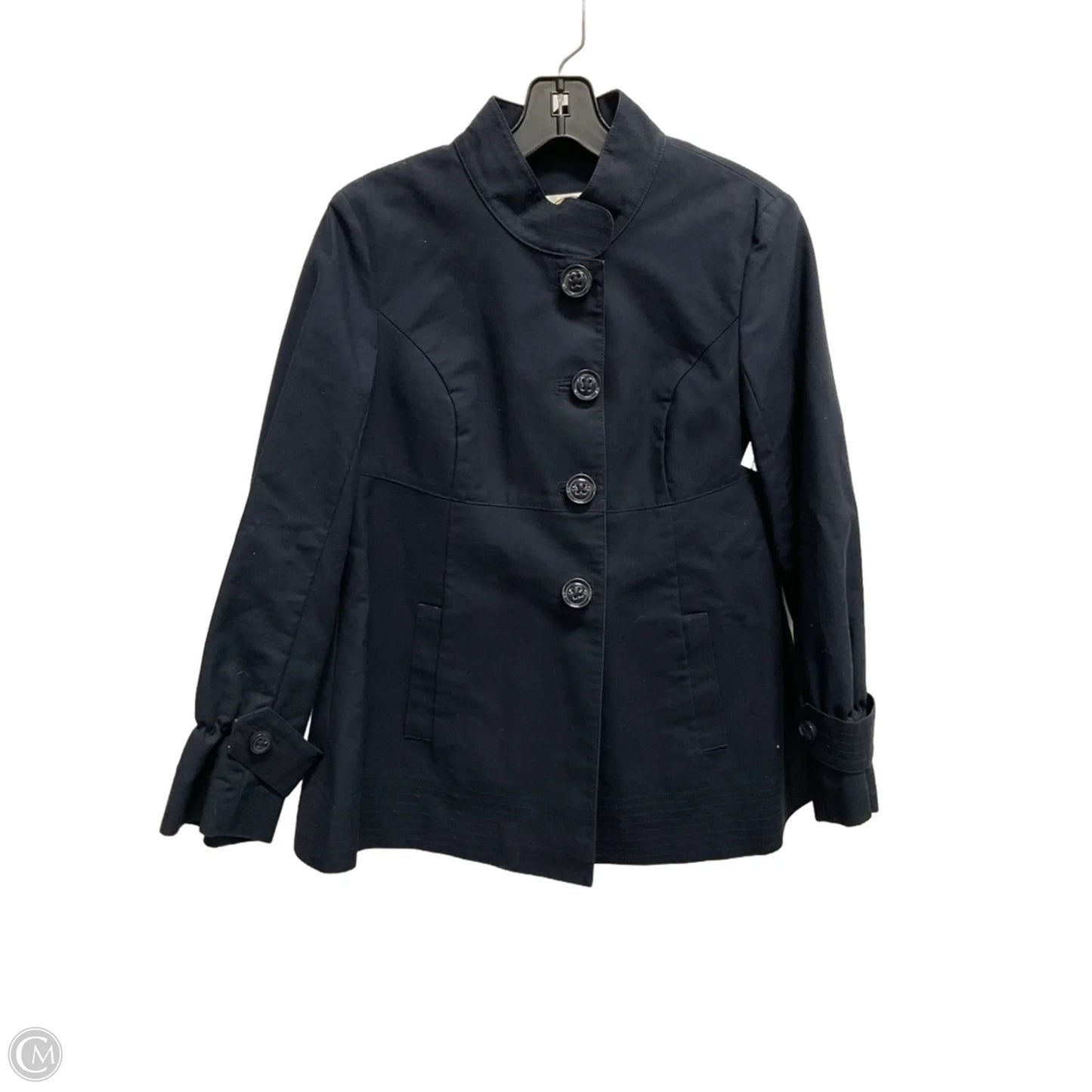 Coat Peacoat By Talbots In Navy, Size: 6