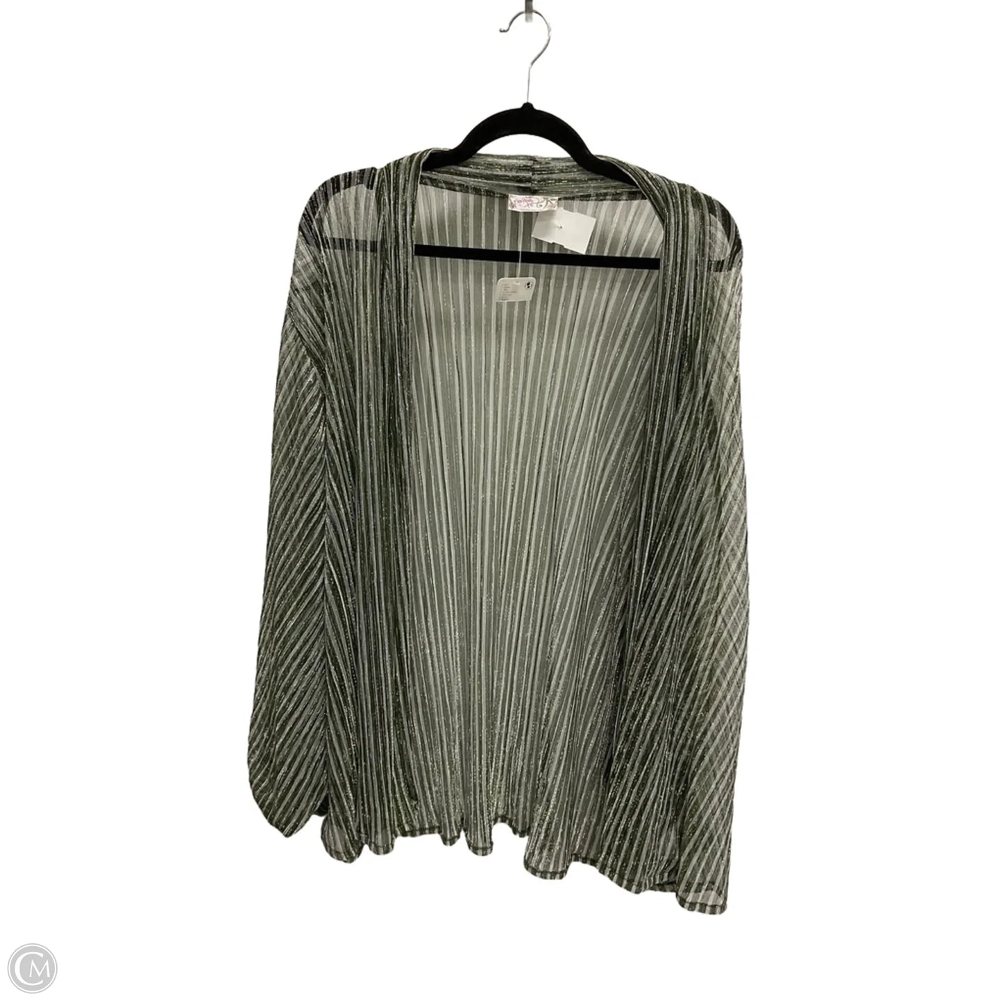 Kimono By Free People In Green & Grey, Size: Osfm