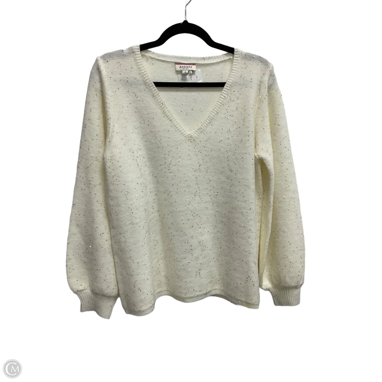 Sweater By Andree By Unit In White, Size: S
