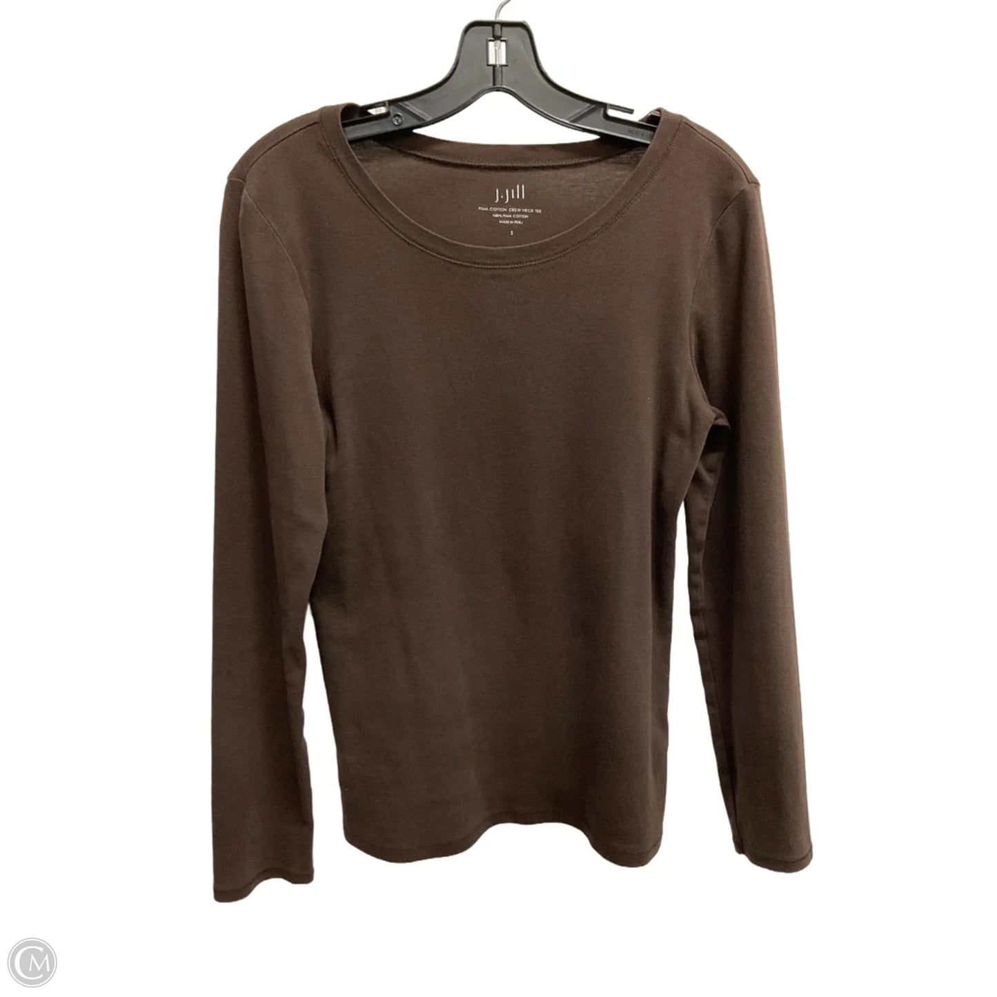 Top Long Sleeve Basic By J. Jill In Black, Size: S