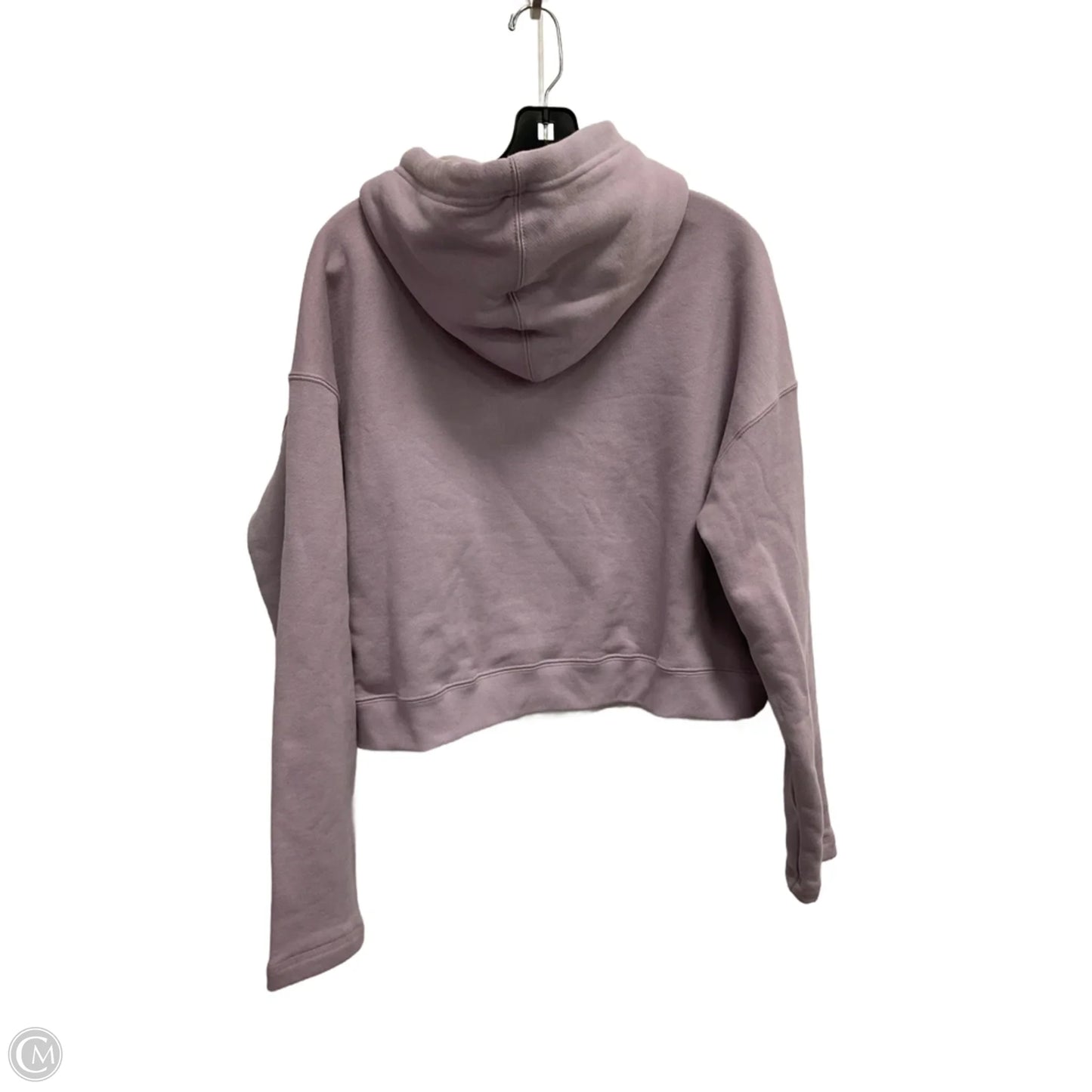 Athletic Top Long Sleeve Hoodie By Adidas In Purple, Size: M