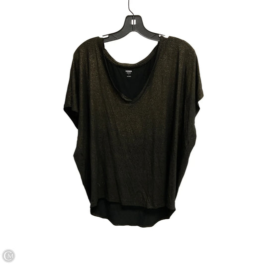 Top Short Sleeve By Express In Black, Size: L