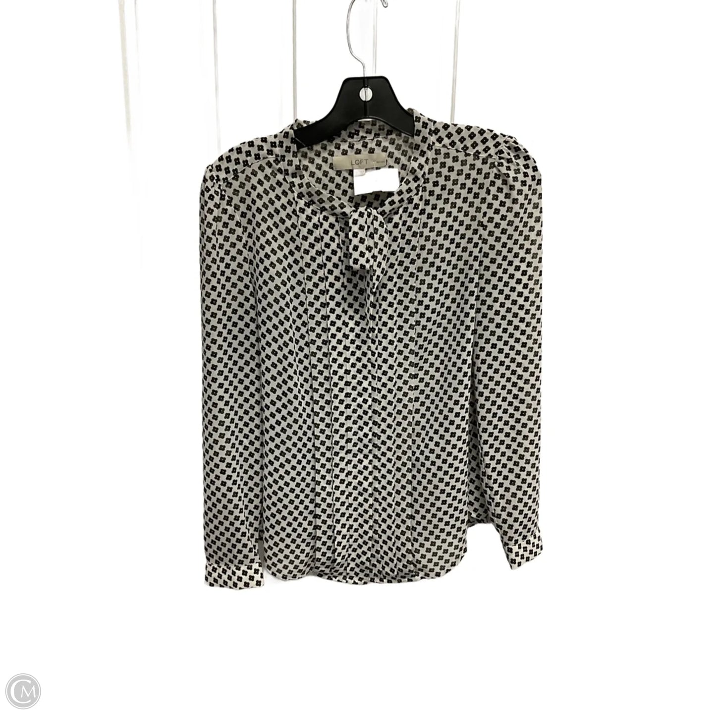 Blouse Long Sleeve By Loft In Floral Print, Size: Sp