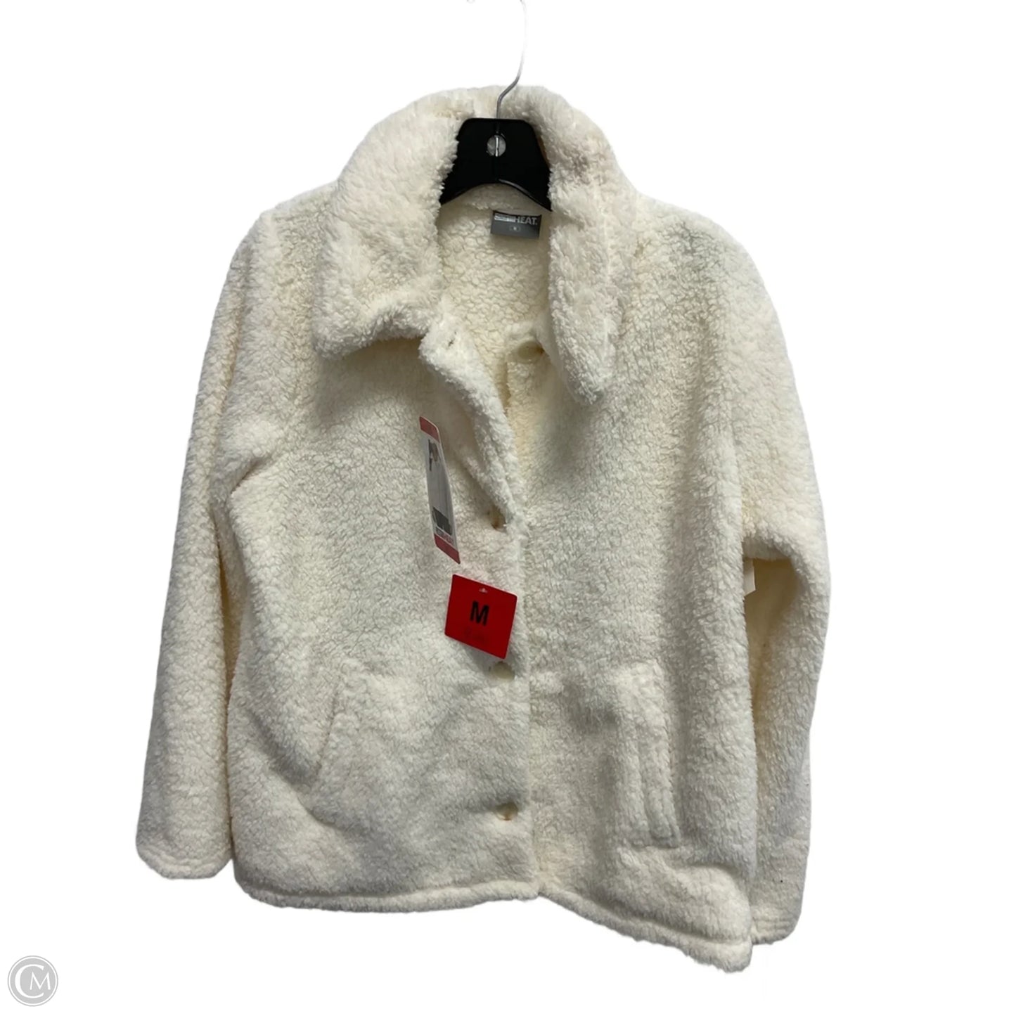 Jacket Faux Fur & Sherpa By 32 Degrees In White, Size: M