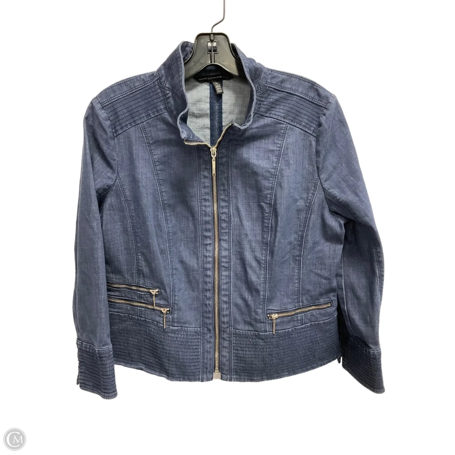 Jacket Denim By White House Black Market In Blue, Size: L
