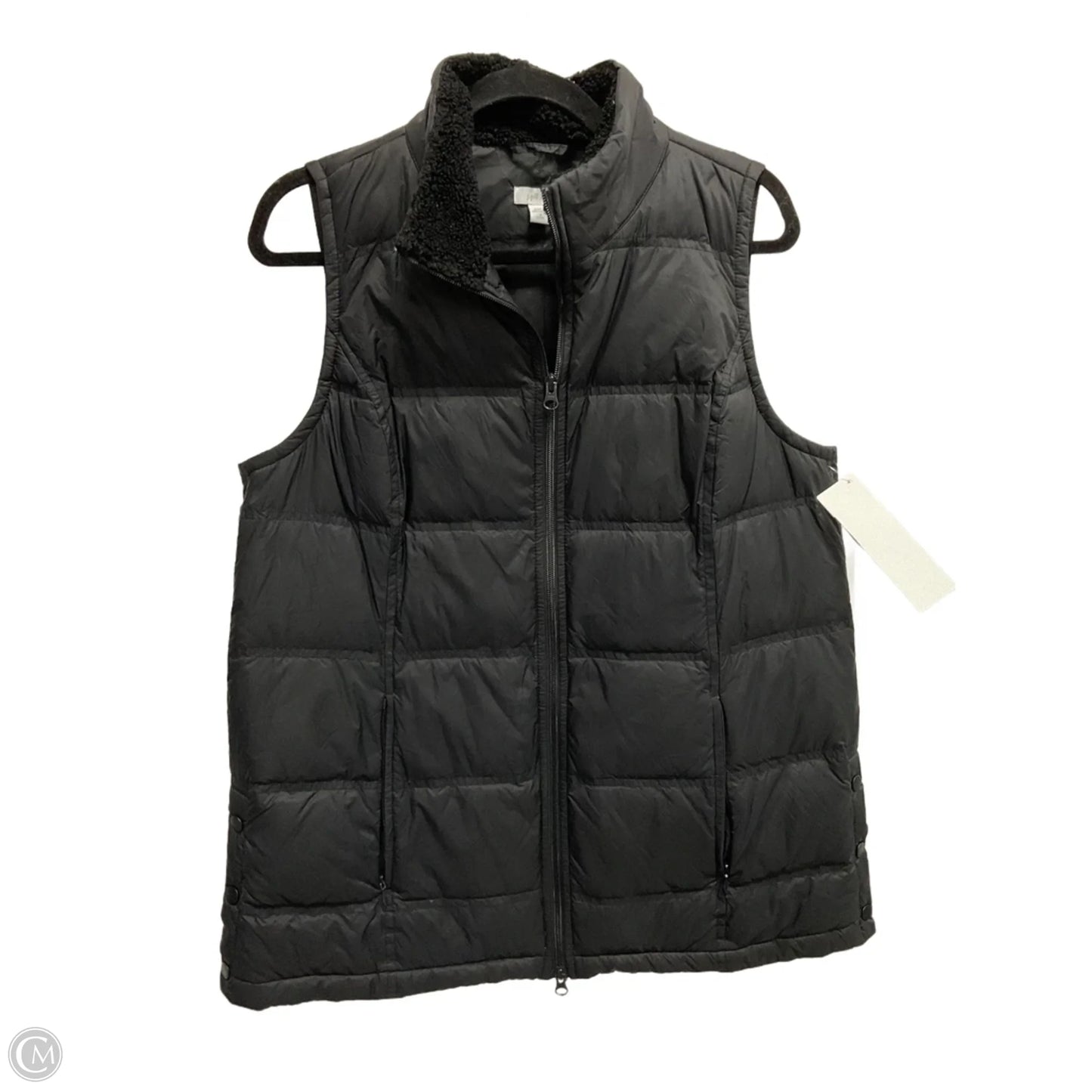 Vest Puffer & Quilted By J. Jill In Black, Size: Mp