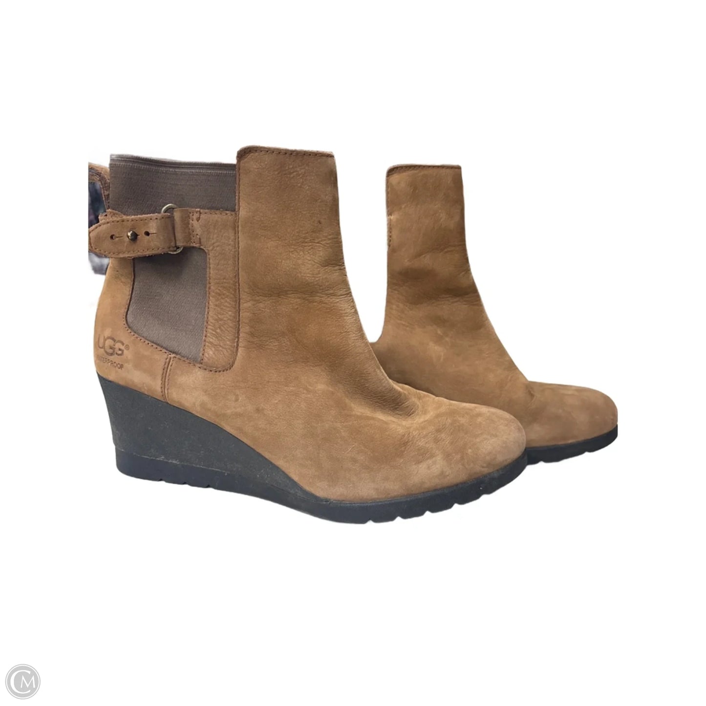 Boots Designer By Ugg In Brown, Size: 9.5