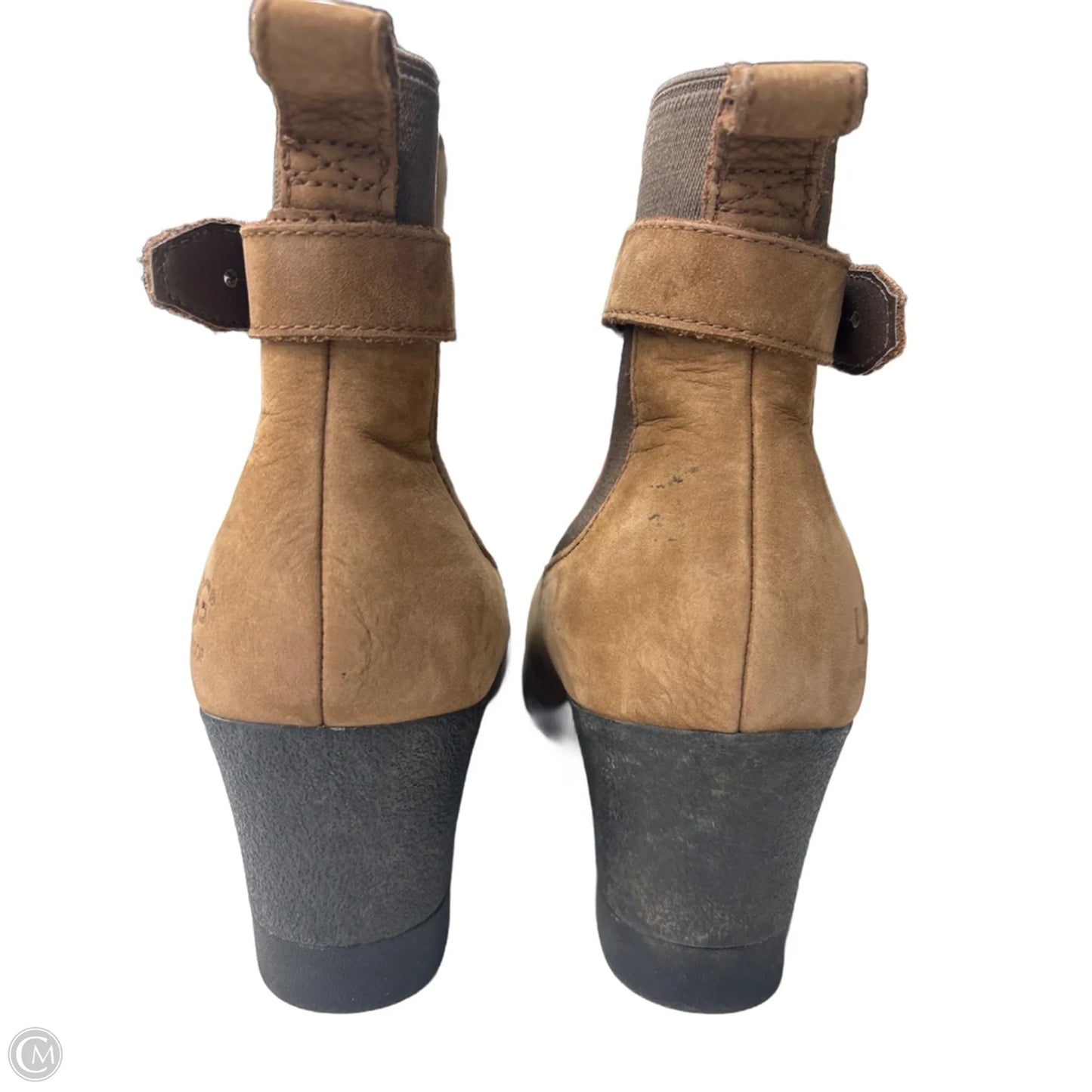 Boots Designer By Ugg In Brown, Size: 9.5