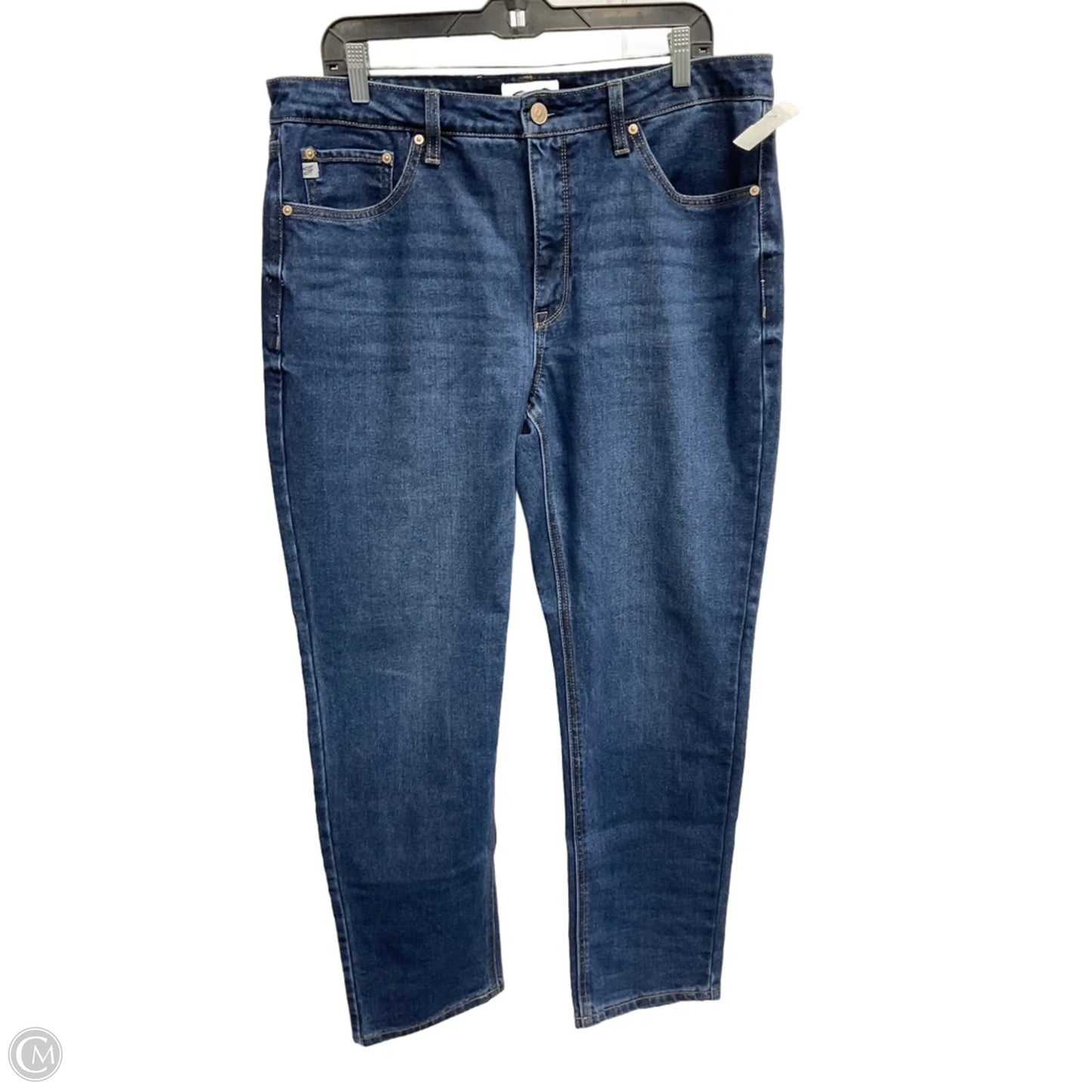 Jeans Straight By Seven 7 In Blue, Size: 14