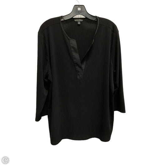 Blouse Long Sleeve By Banana Republic In Black, Size: Xl