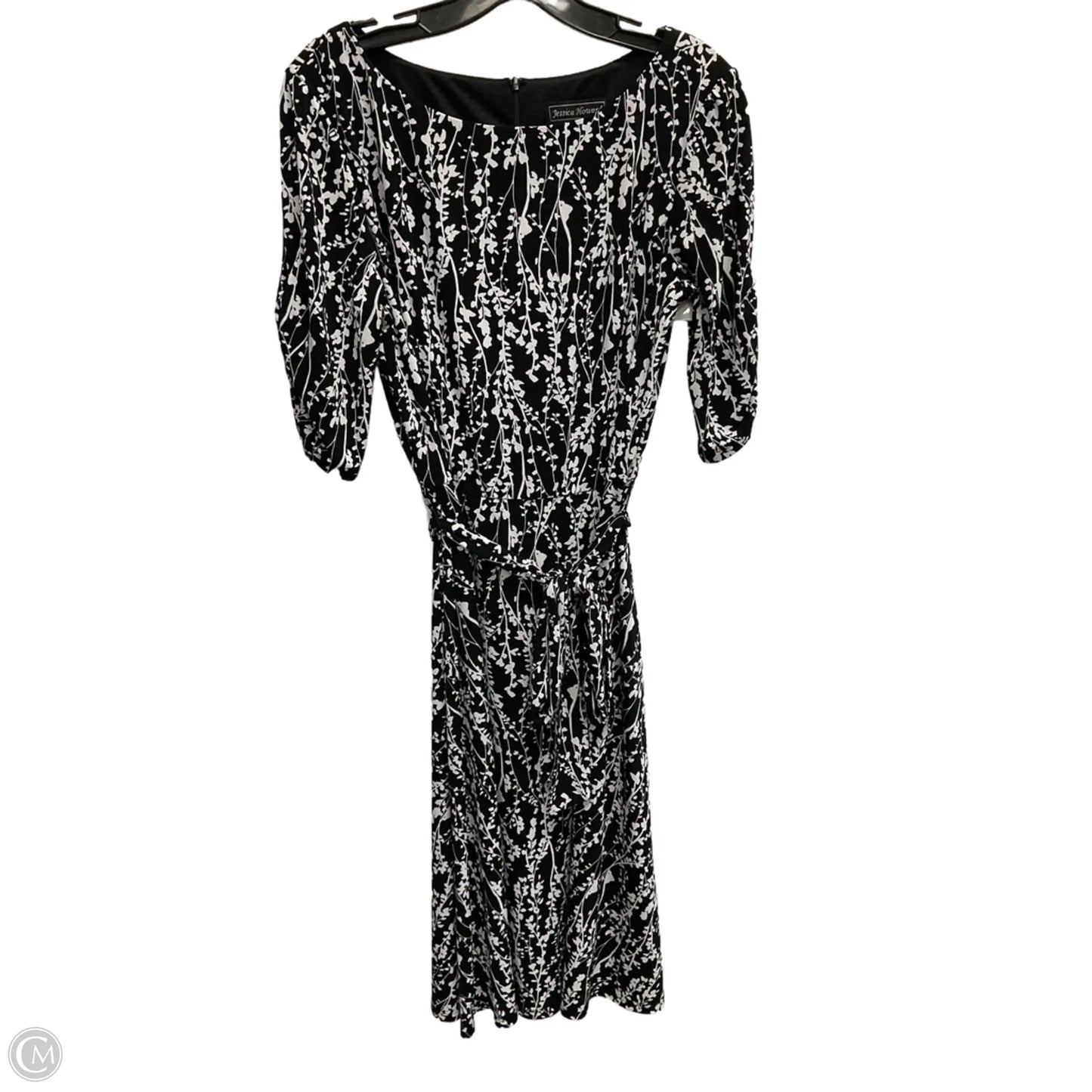 Dress Party Midi By Jessica Howard In Black & White, Size: L