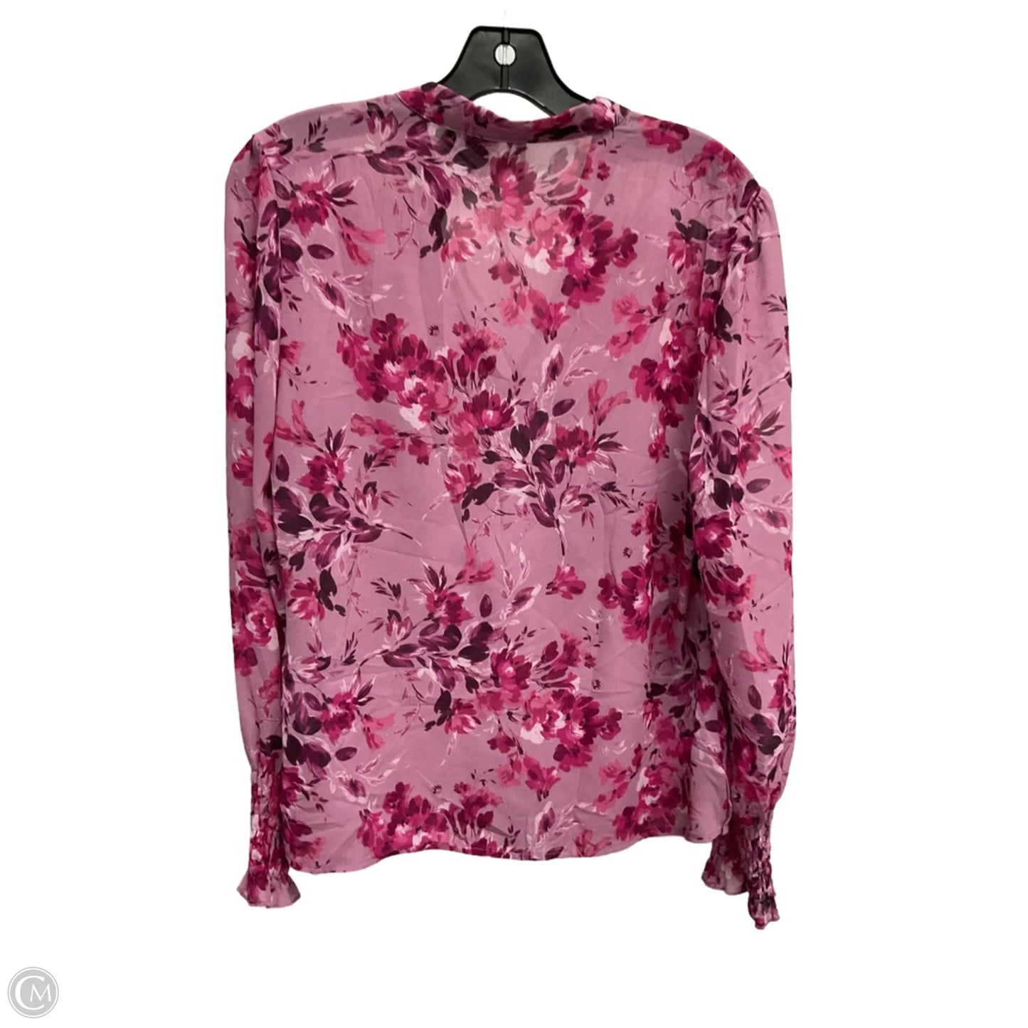 Blouse Long Sleeve By Kut In Pink, Size: S