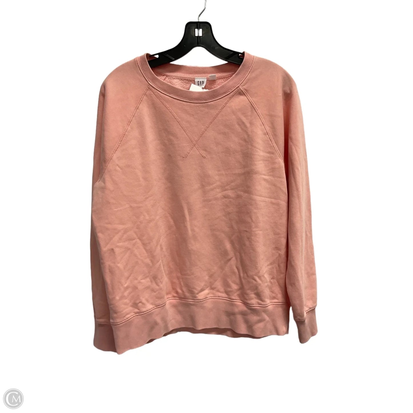 Sweatshirt Crewneck By Gap In Peach, Size: S