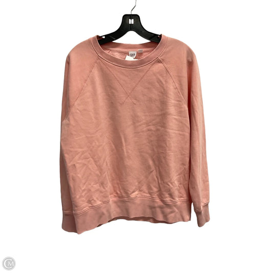 Sweatshirt Crewneck By Gap In Peach, Size: S