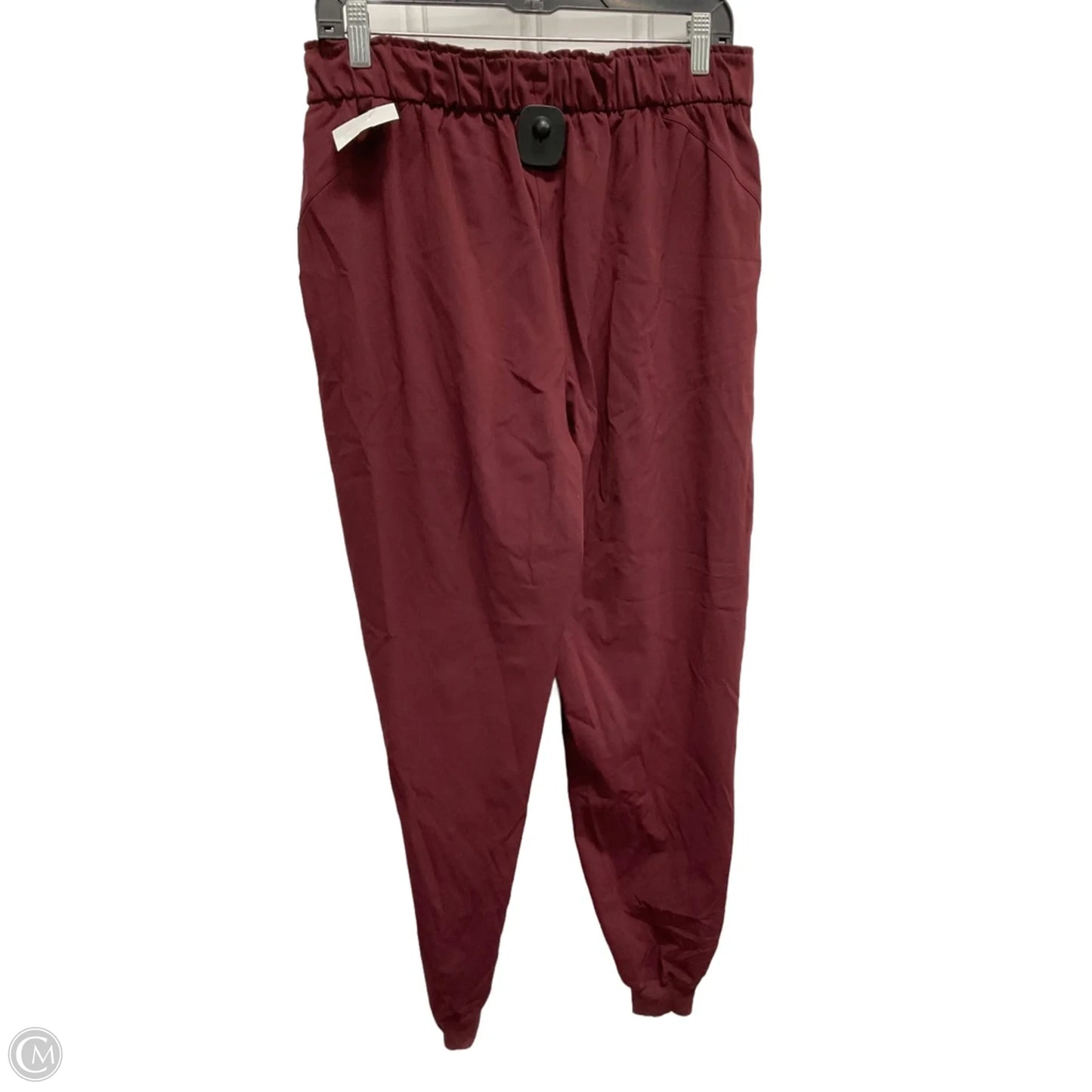 Athletic Pants By Lululemon In Maroon, Size: L