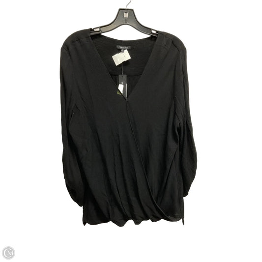 Blouse Long Sleeve By Cmc In Black, Size: Xl